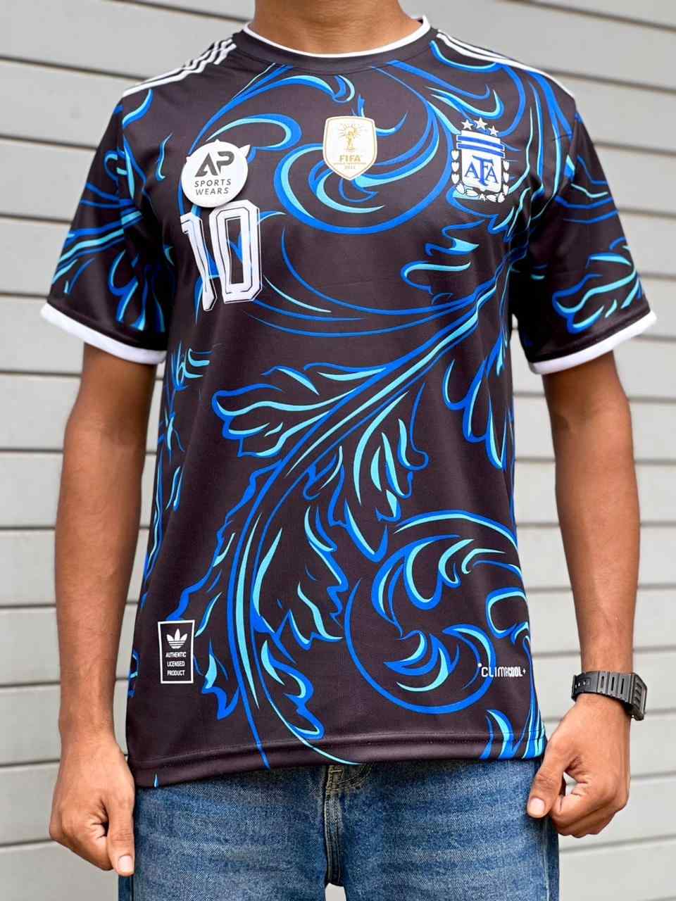 Argentina  Messi Away Kit 2026 World Cup Kit, Round Neck & Half Sleeve