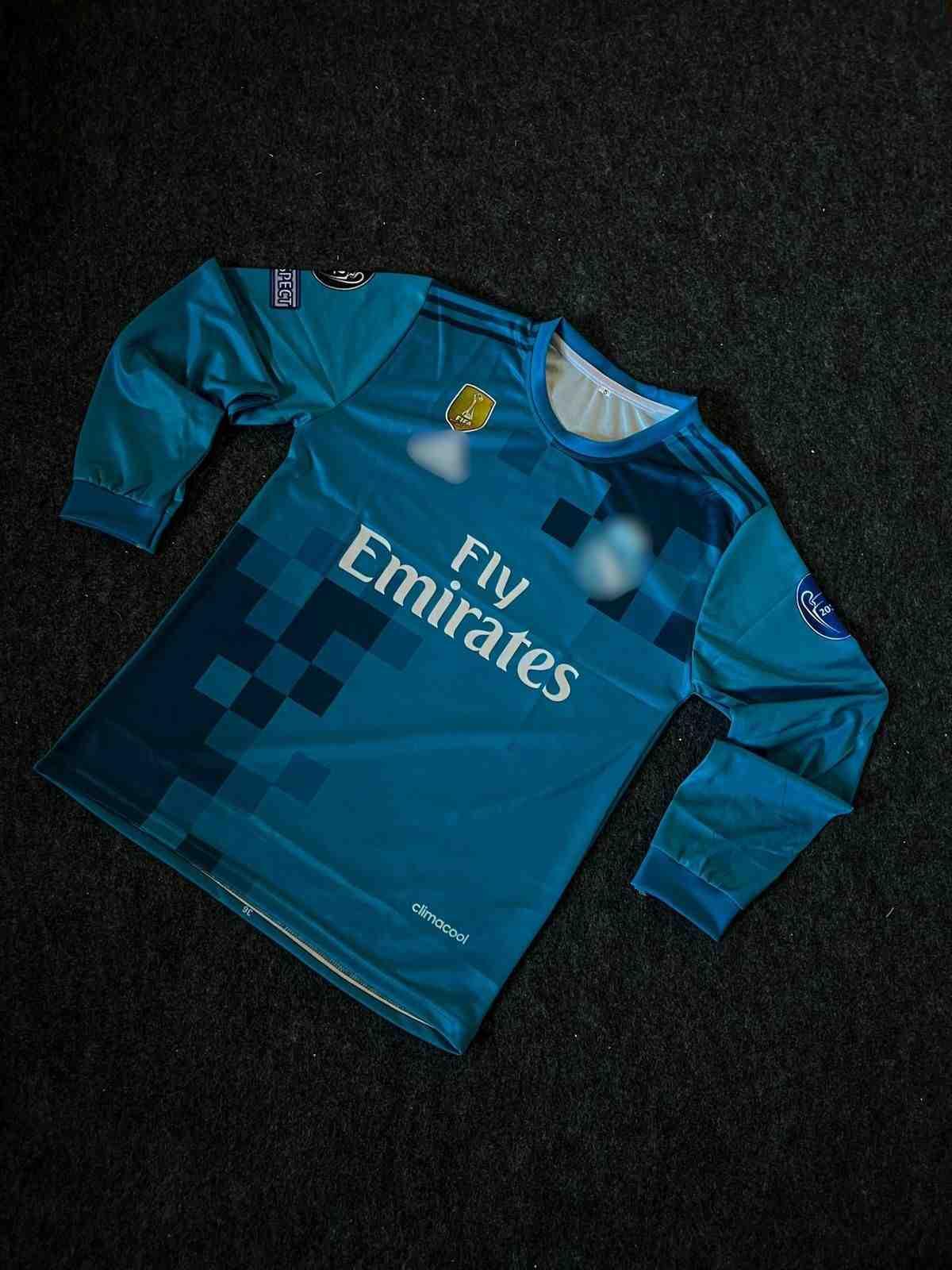 Ronaldo Bycycle Kick 2018 Retro Real Madrid Full Sleeve