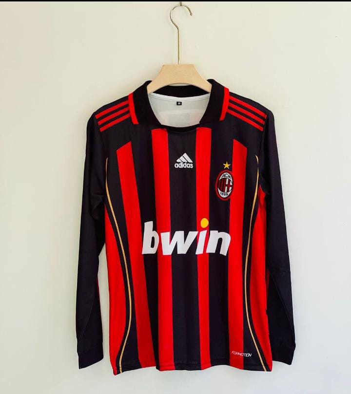 KAKA AC MILAN 2008-09 HOME KIT FULL SLEEVE 