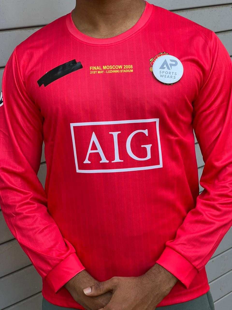 Cristiano Ronaldo Manchester United 2008 Home Kit, Round Neck & Full Sleeve