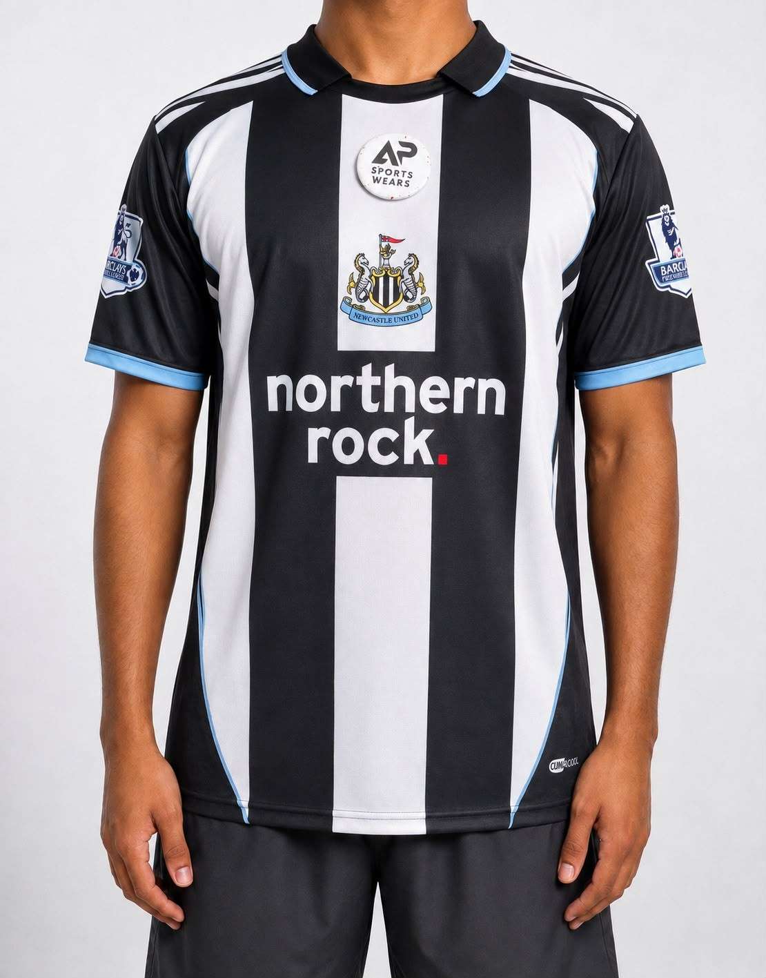 Michel Owen, New Castle 2007-08 Home Kit, Collar & Half Sleeve