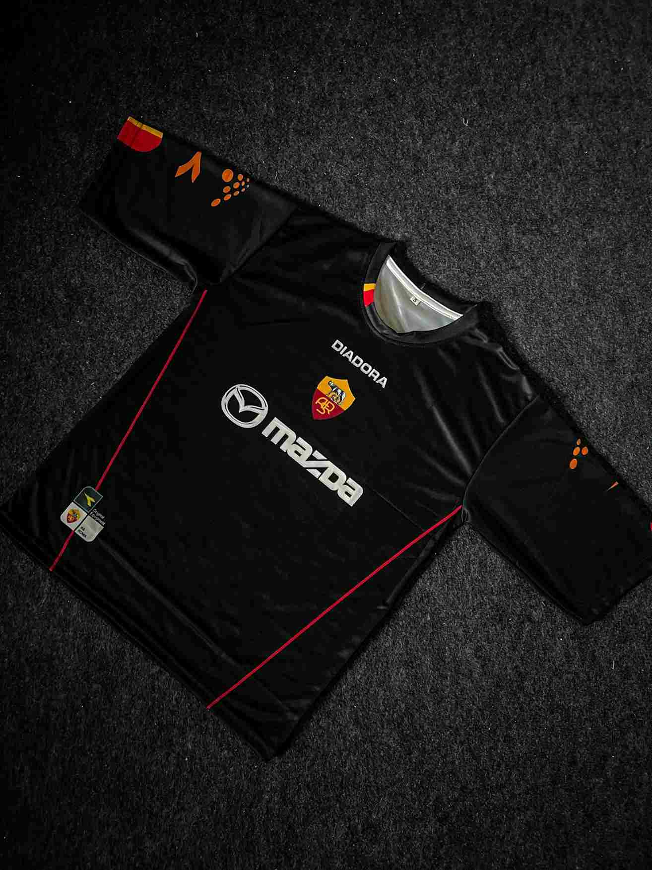 Totti As Roma 2004/2005 Third/fourth Kit, Round Neck Five-sleeve