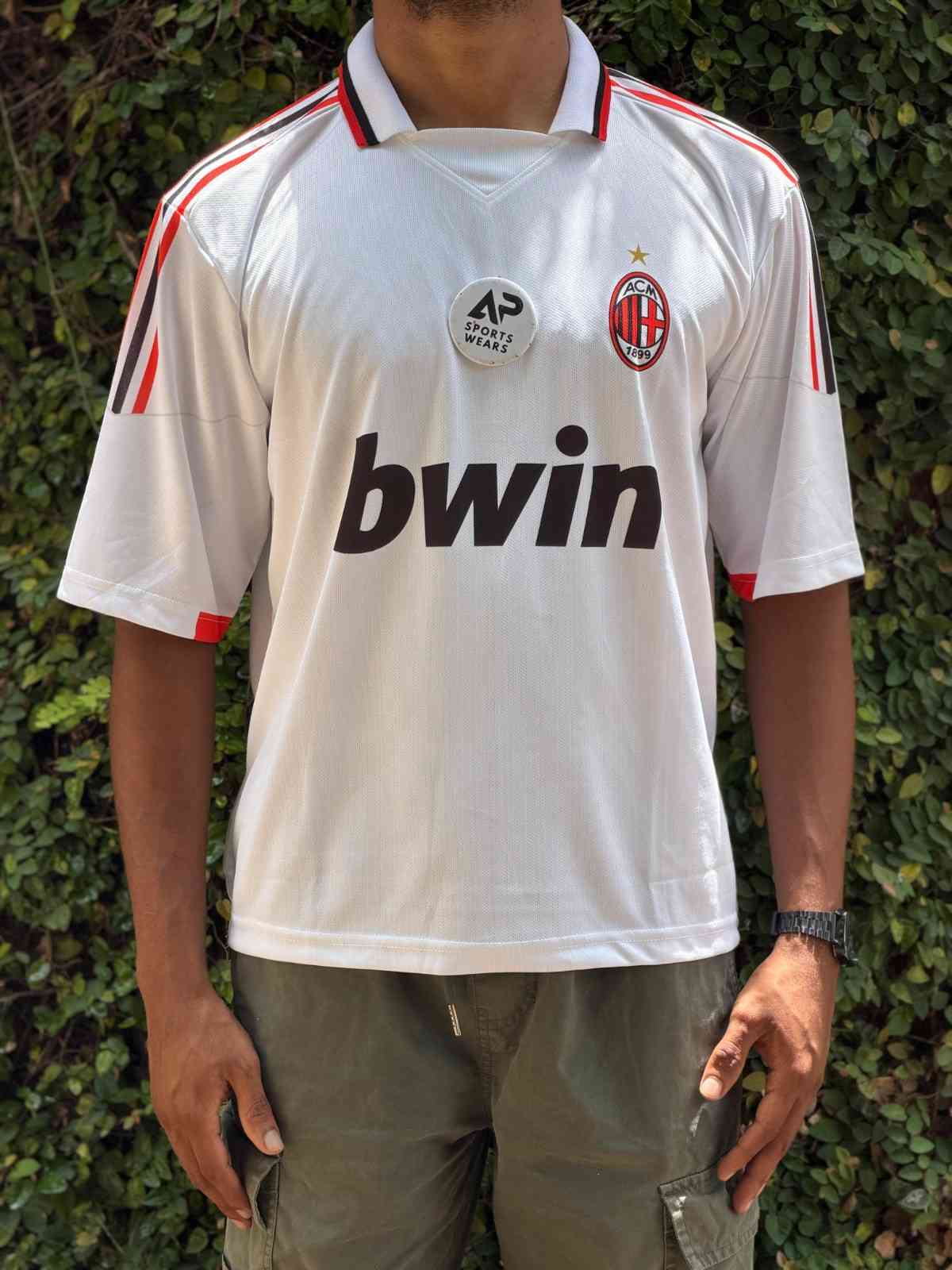 Ronaldinho, Ac Milan 2009-2010 Away Kit,premium Collar & Five Sleeve