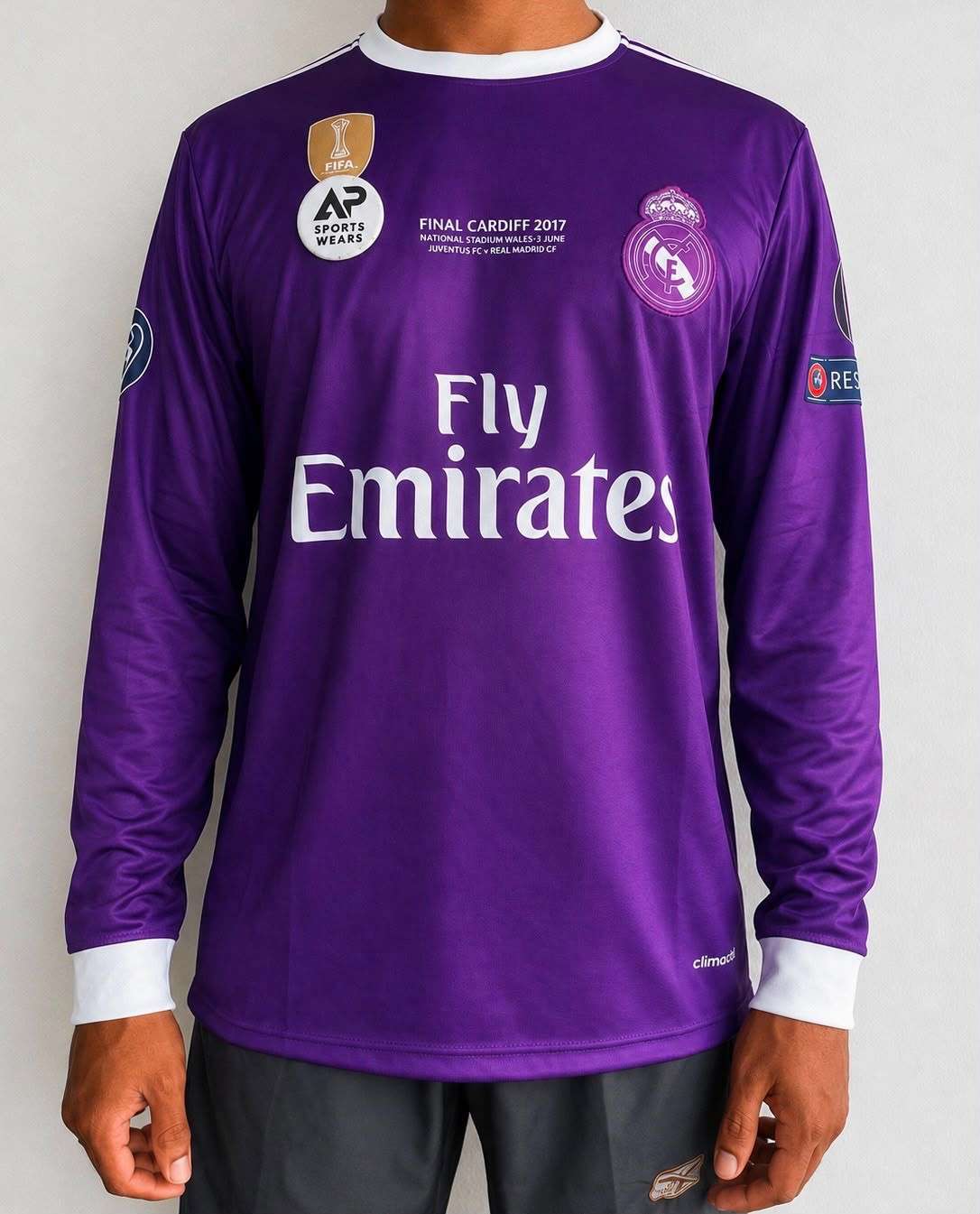 Cristiano Ronaldo, Real Madrid 2017 Third Alternative Kit, Premium Embroidery With Full Sleeve