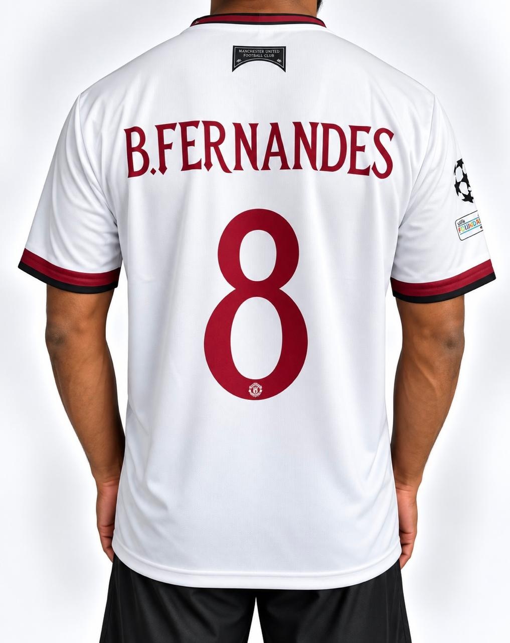 Manchester United  Bruno Fernandes 2026-27 Third Kit,round Neck & Half Sleeve
