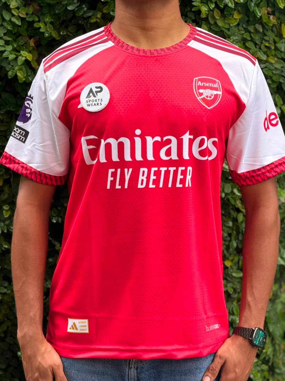Saka Gunners 2026-27 Home Kit, Round Neck & Half Sleeve