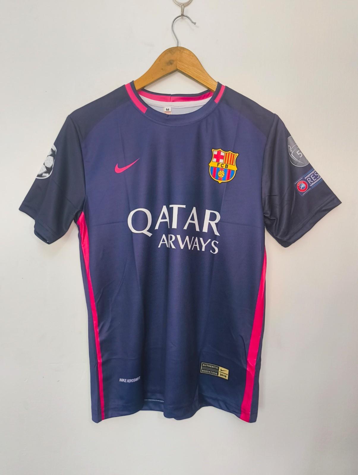 MESSI BARCELONA 2016-17 AWAY PURPLE RETRO KIT