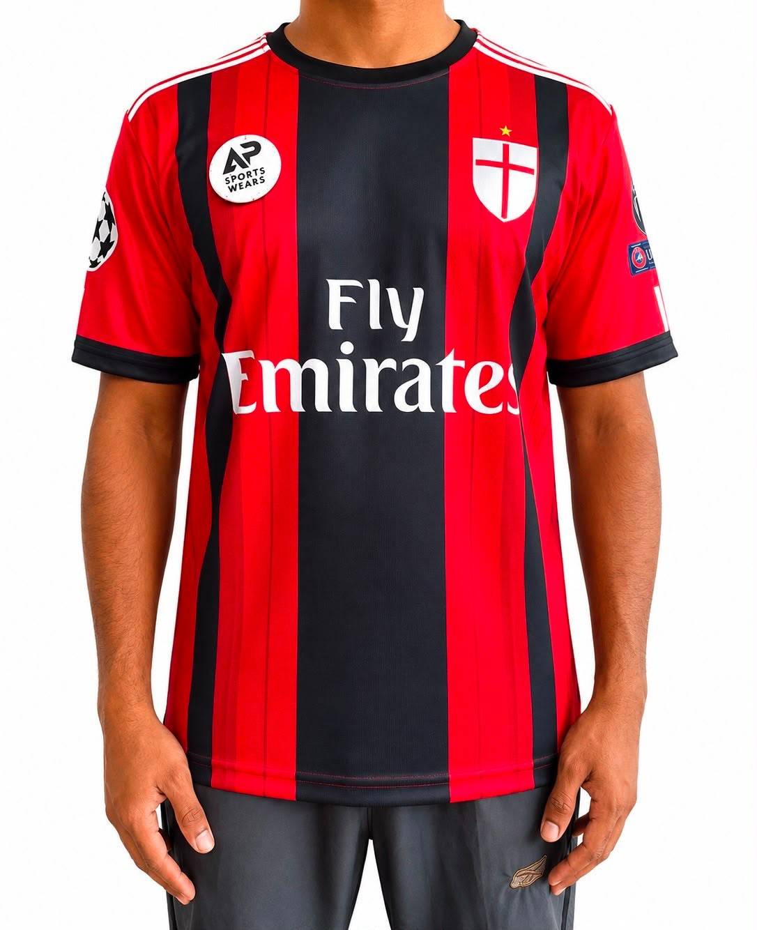 Maldini, Ac Milan 2014-15 Home Kit, Round Neck & Half Sleeve