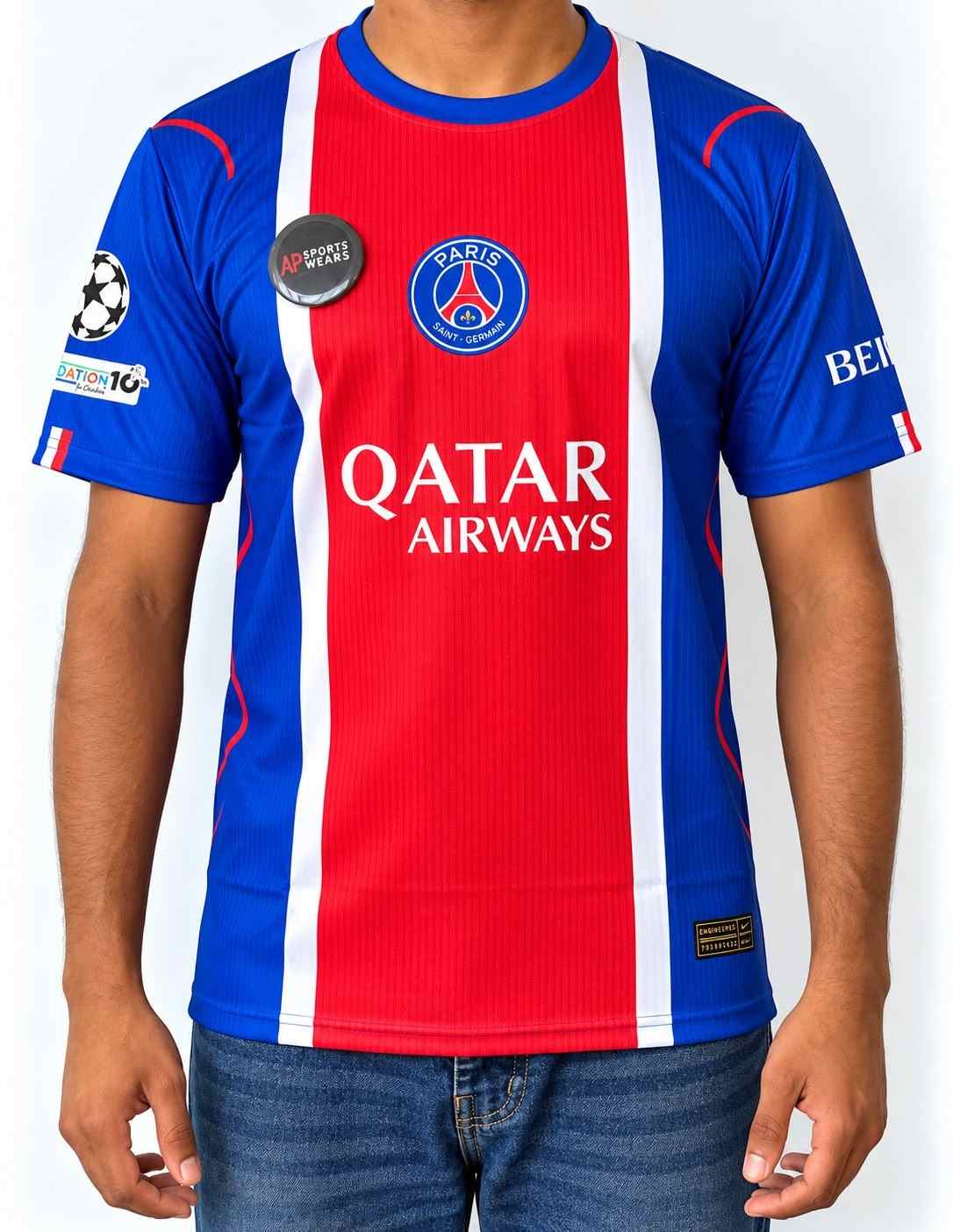Hakimi Psg Home Kit 2026-27  Round Neck & Half Sleeve