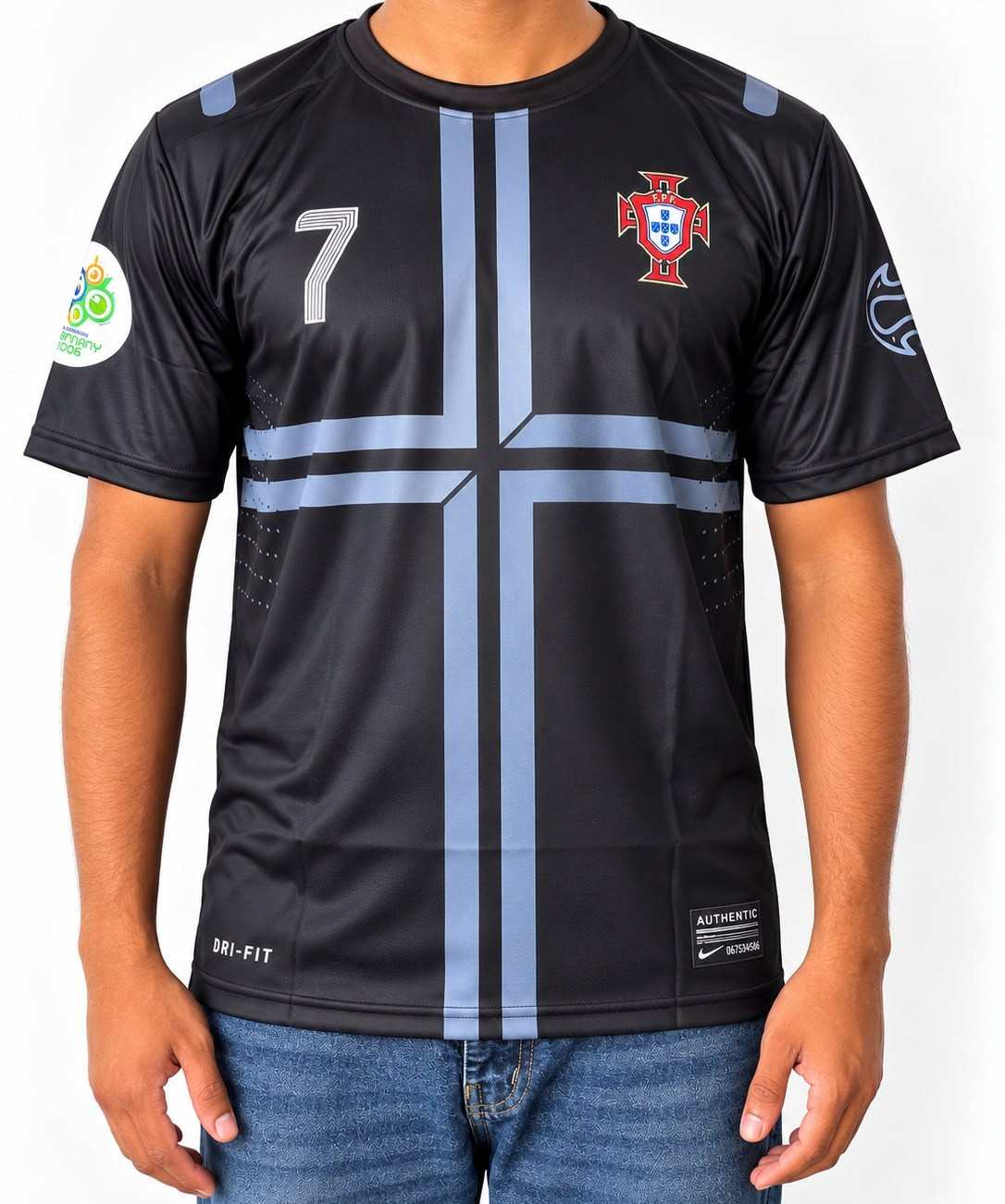 Cristiano Ronaldo Portugal 2013-14 Away Jersey Round Neck & Half Sleev