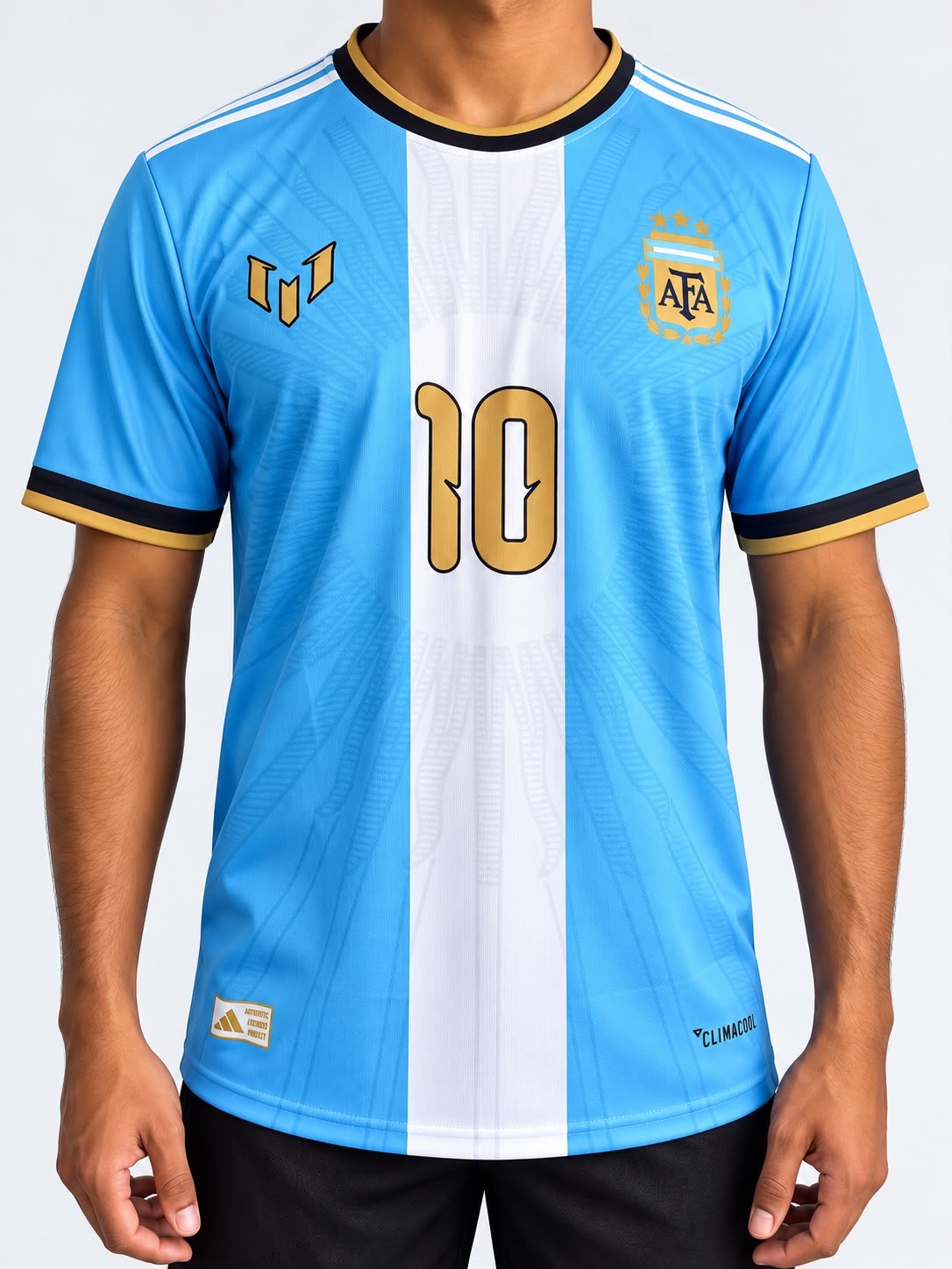 Argentina Lionel Messi 2026-27 New Farewell Kit, Round Neck & Half Sleeve