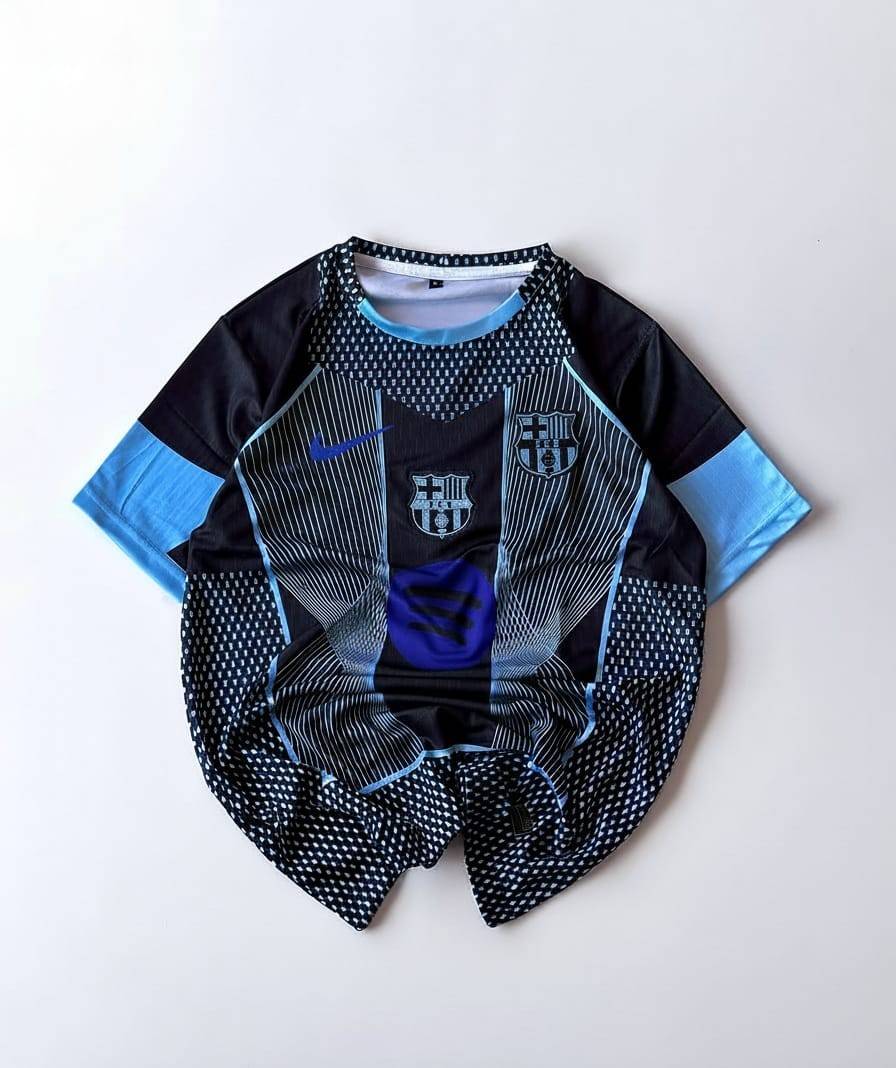 Barca New Special Edition Kit New, Round Neck & Half Sleeve