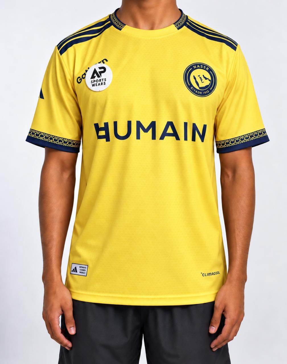 Al Nassr Cristiano Ronaldo 2026-27 Home Kit Round Neck & Half Sleeve Sublimation