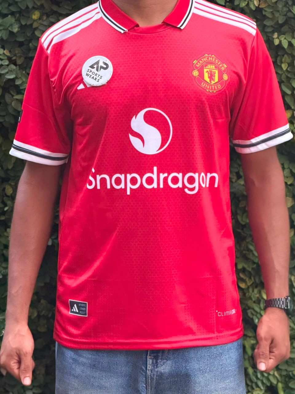 Bruno Fernades Manchester United 2026-27 Home Kit, Collar & Half Sleeve