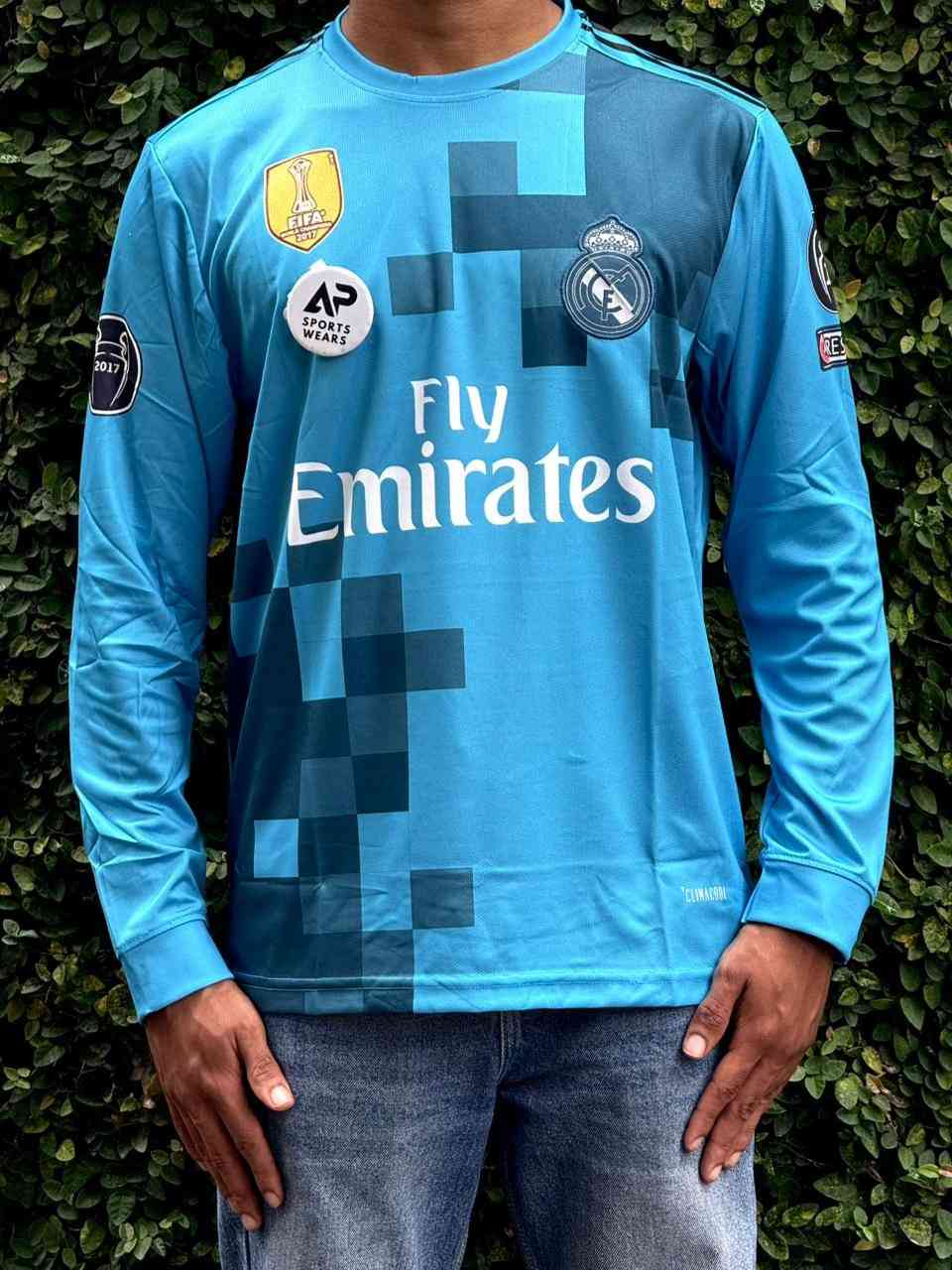 Cristiano Ronaldo, 2018 Real Madrid Third Kit, Premium Round Neck & Full Sleeve Embroidery
