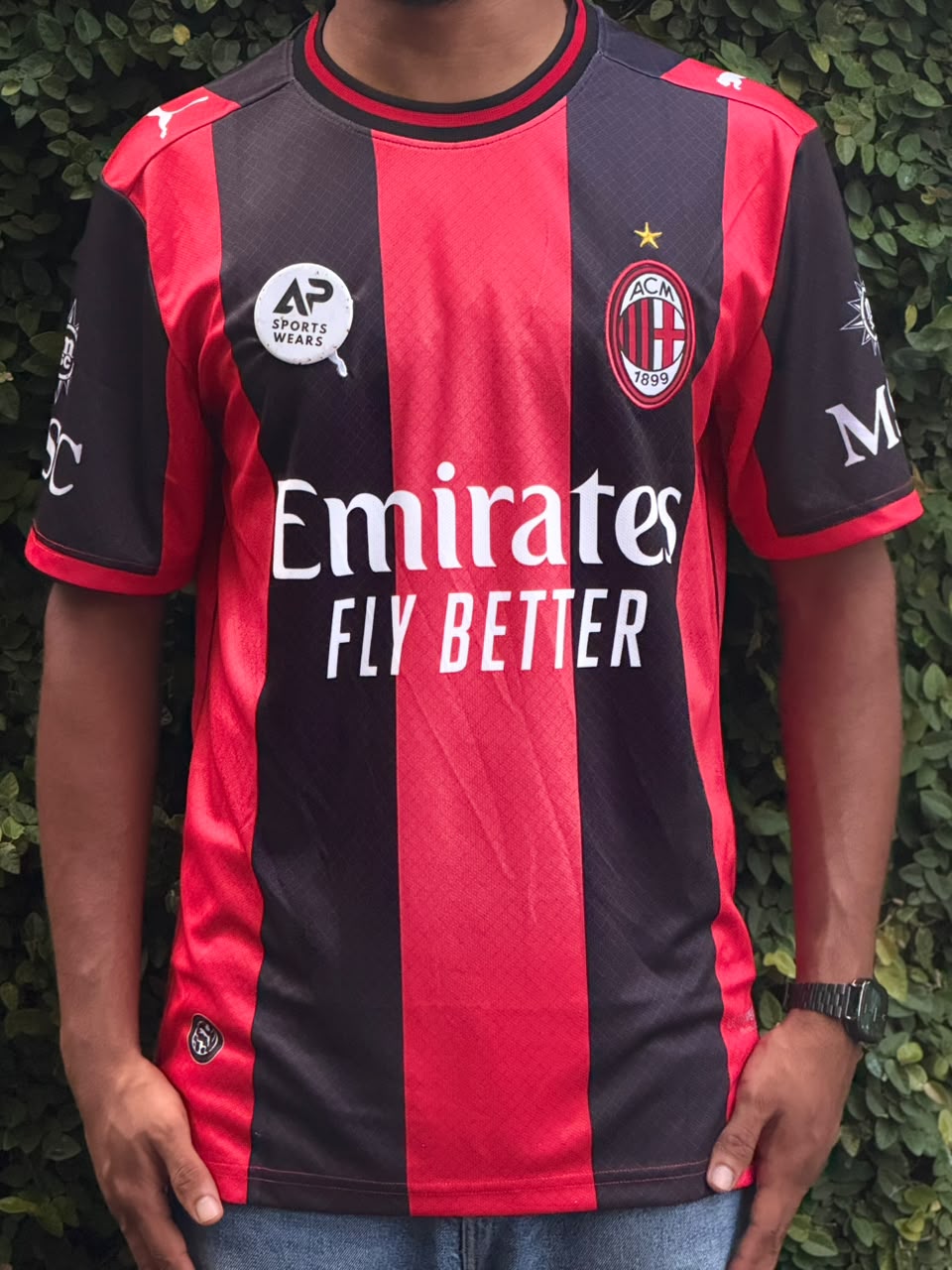 Pulisic Ac Milan Home Kit 2026-27, Round Neck & Half Sleeve Premium Embroidery