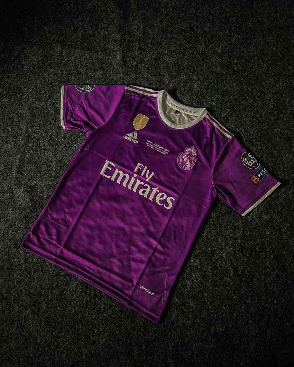 Cristiano Ronaldo Real Madrid 2017 Third Kit, Premium Embroidery Round Neck Jersey