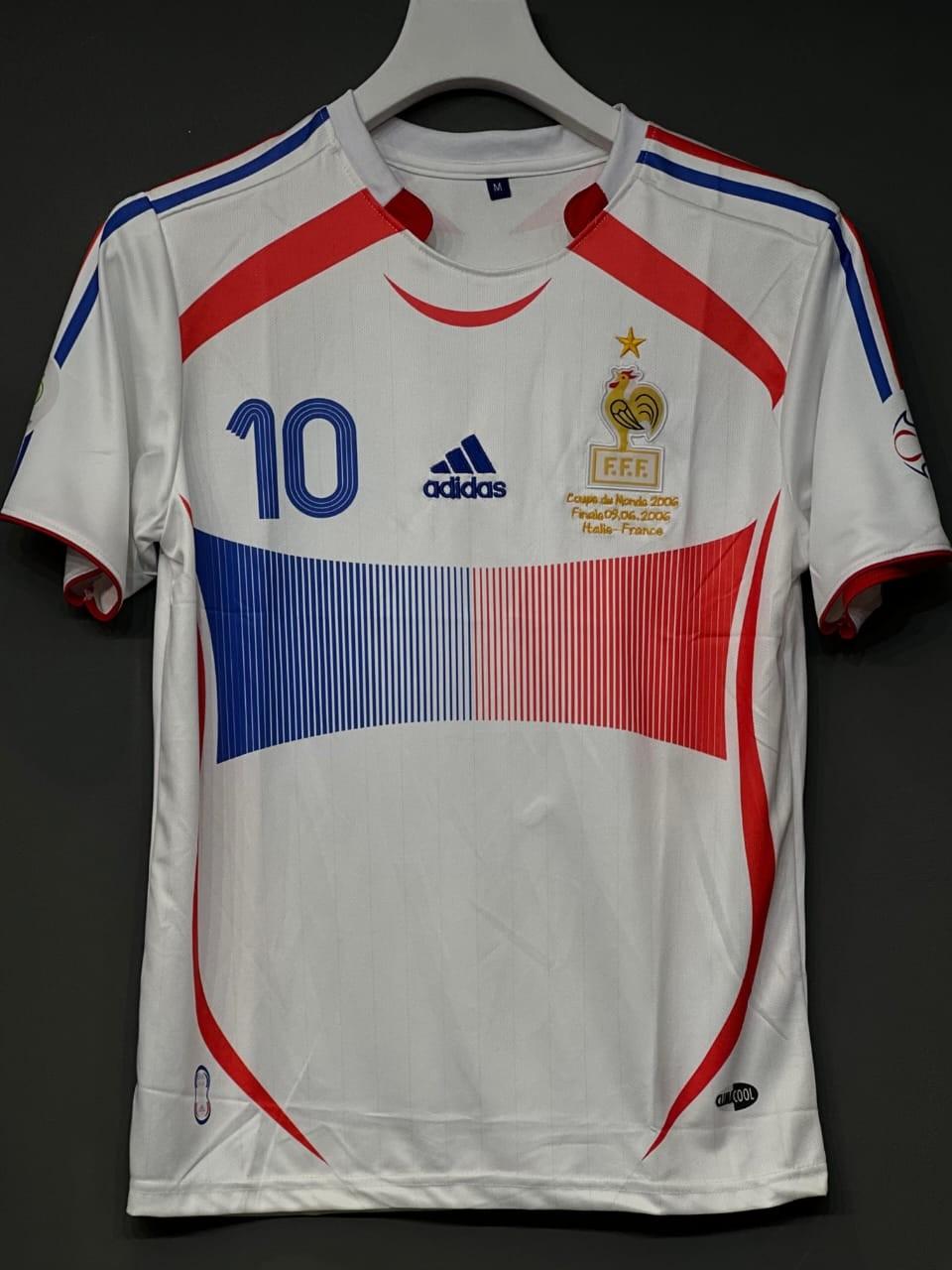 Zidane France 2006 World Cup Final Home Kit,premium Embroidery Jersey,round Neck &half Sleeve
