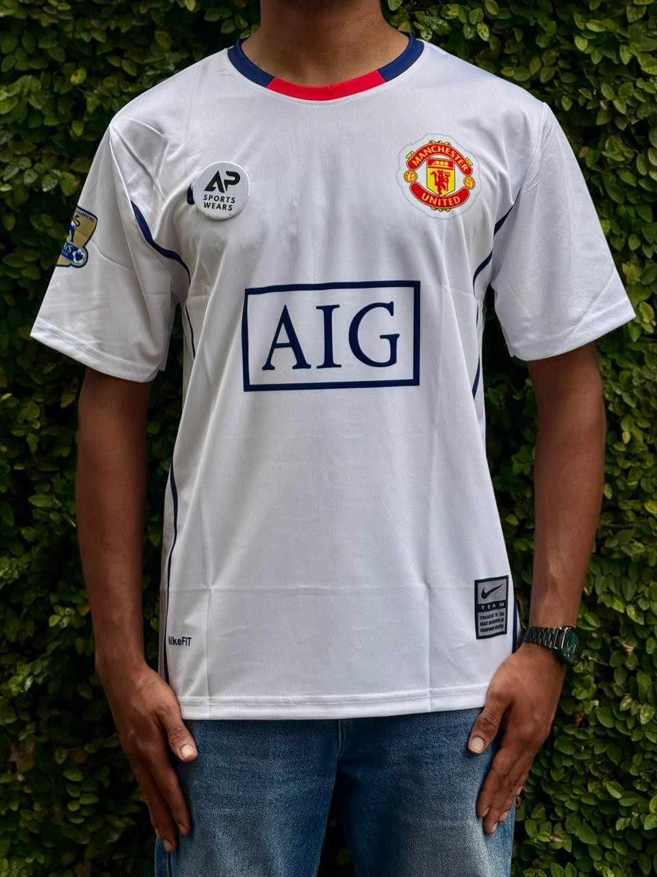 Cristiano Ronaldo  Manchester Utd 20028-09 Away Kit, Round Neck & Half Sleeve
