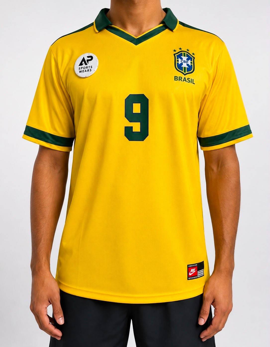 Ronaldo Nazario,1998  Brazilhome Kit, Collar & Half Sleeve