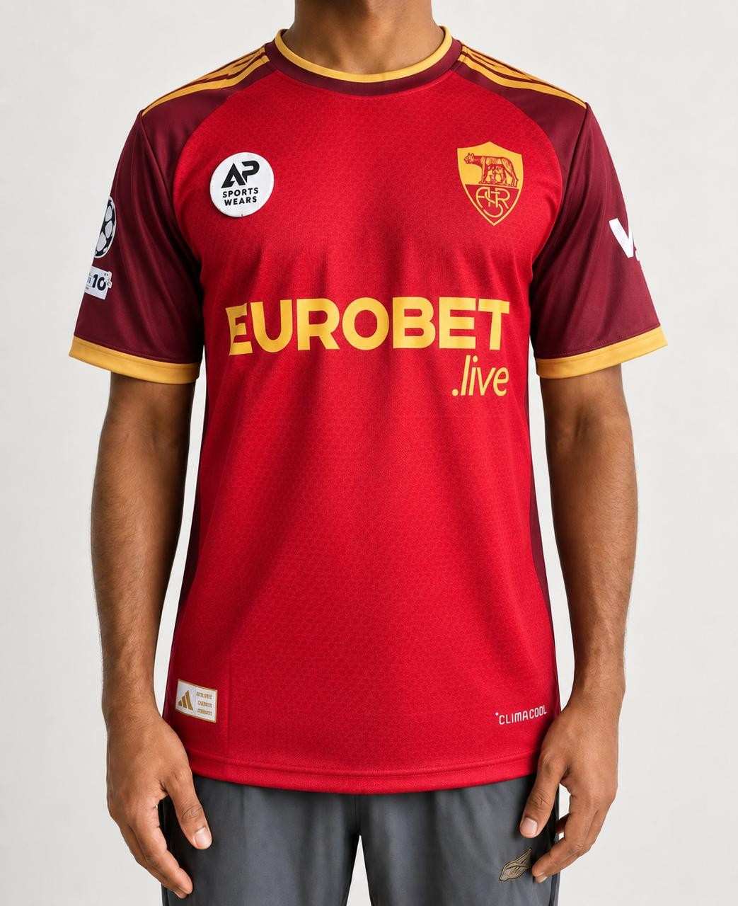 As Roma Dybala 2026-27 New Season Home Jersey Roun Neck & Half Sleeve
