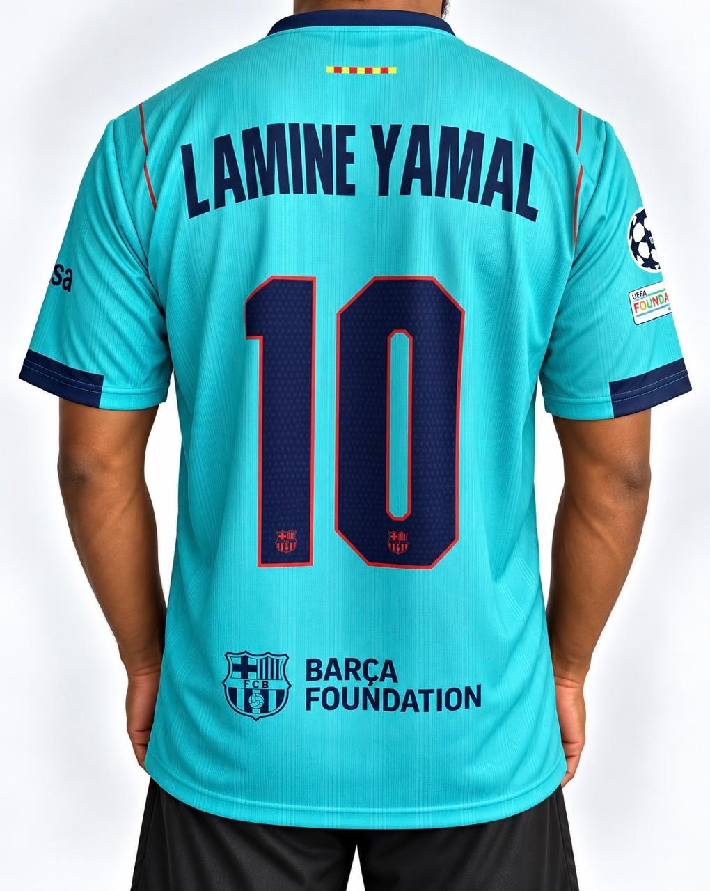 Lamine Yamal Fc Barcelona 2026-27 Third Kit, Round Neck & Halfsleeve