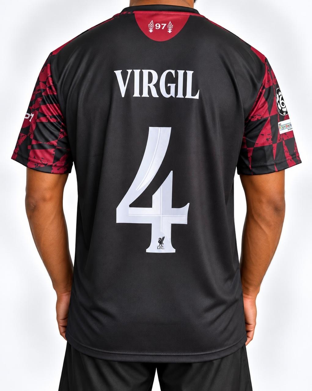 Virgil Van Dijk Liverpool 2026-27 Third Kit, Round Neck & Half Sleeve