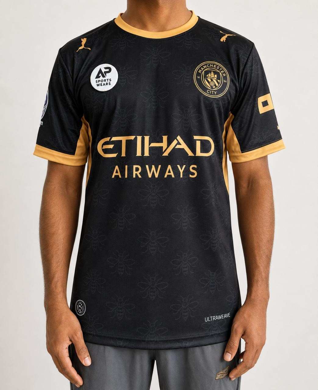 Haaland Manchester City 2026-27 Away Kit, Round Neck & Half Sleeve