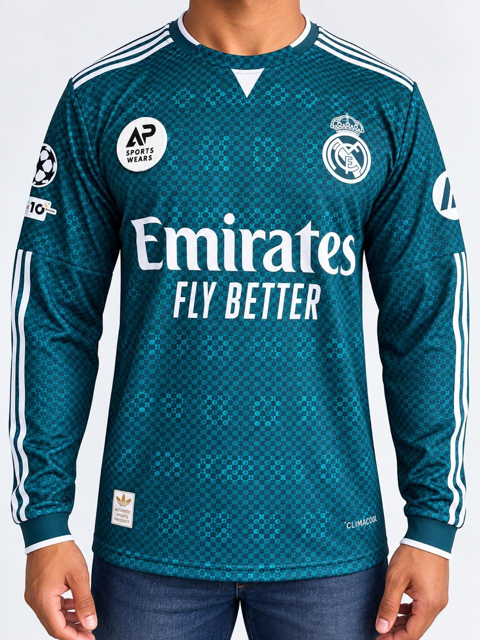 Mbappe Real Madrid 2026-27 Away Kit, Round Neck & Full Sleeve