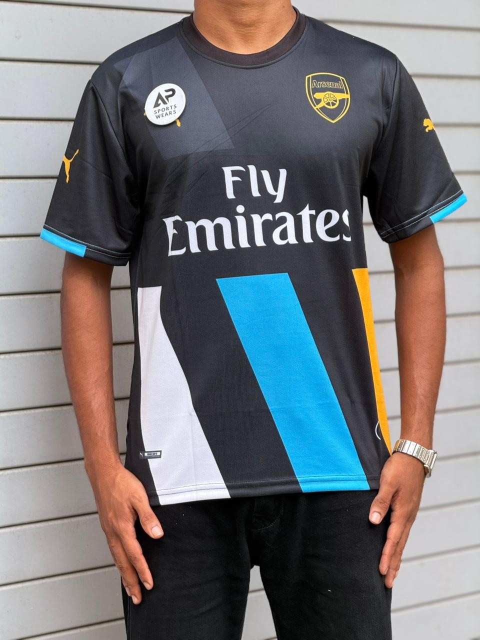 Gunners 2015-16 Third Kit Ozil, Round Neck & Half Sleeve