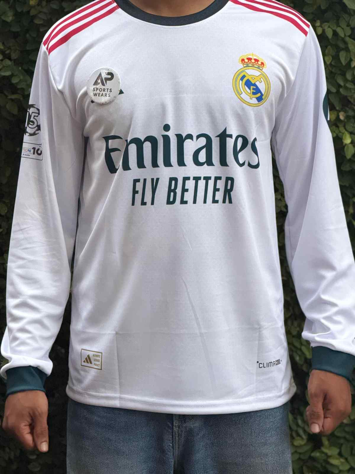 Real Madrid Mbappe 2026-27 Home Kit, Round Neck & Full Sleeve