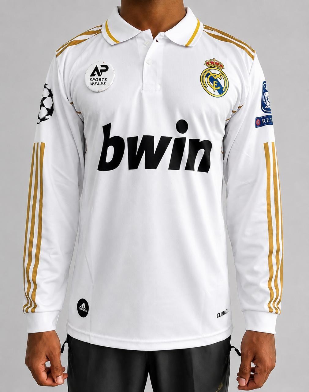 Ronaldo Real Madrid 2011-12 Home Kit, Collar & Full Sleeve