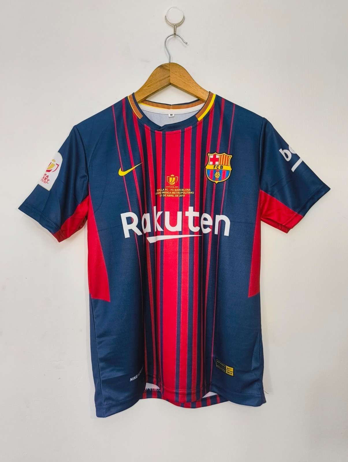 MESSI BARCELONA 2018 HOME KIT COPA DEL REY FINAL