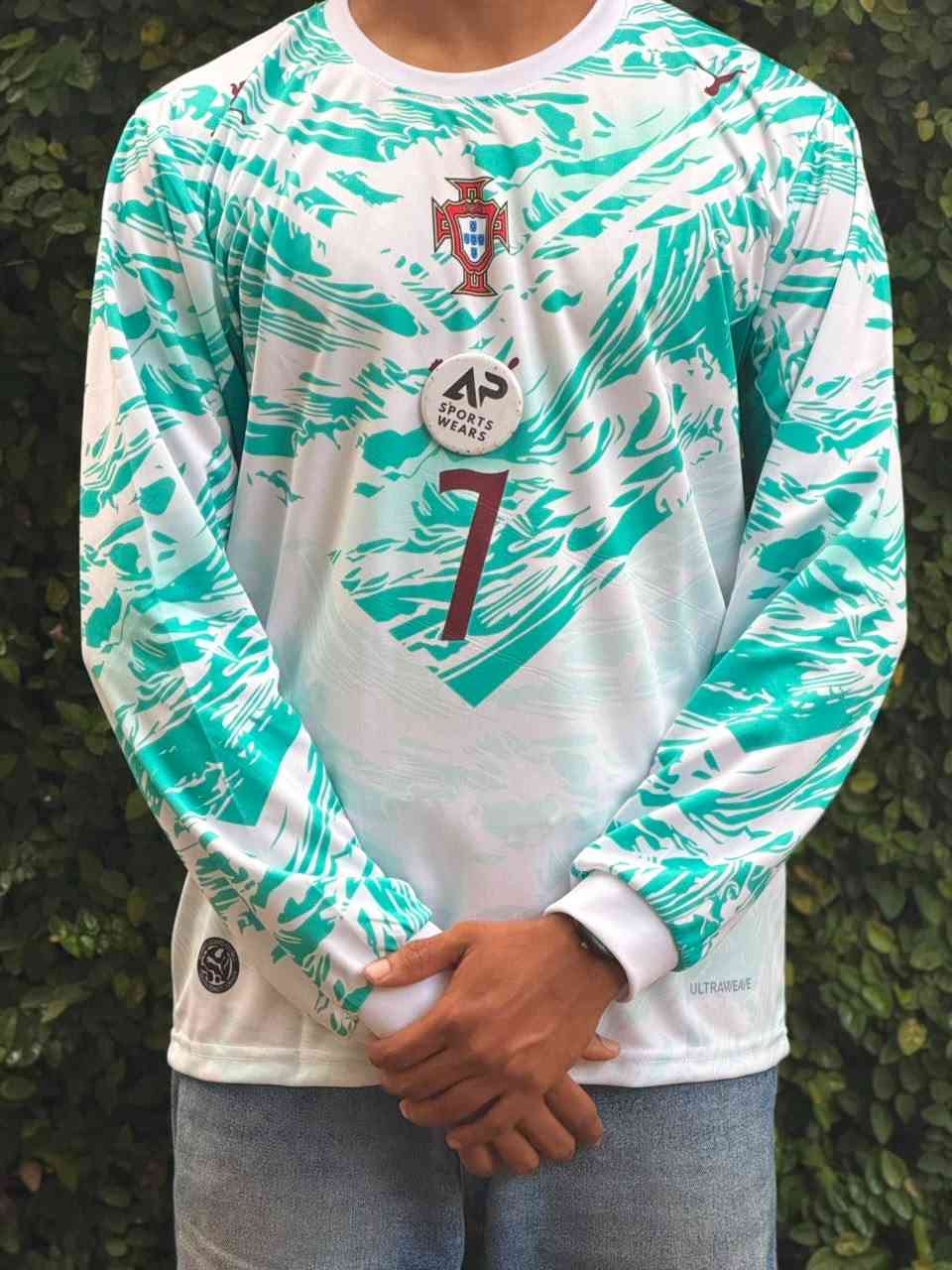 Portugal 2026 World Cup Away Kit, Round Neck & Full Sleeve
