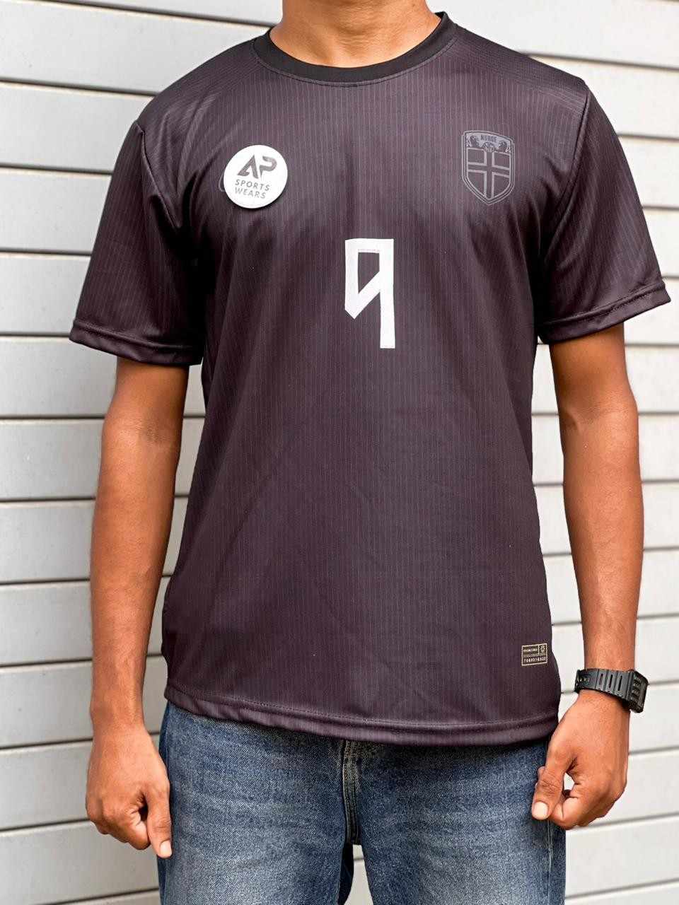Norway Haaland 2026 World Cup Away Kit, Round Neck & Half Sleeve