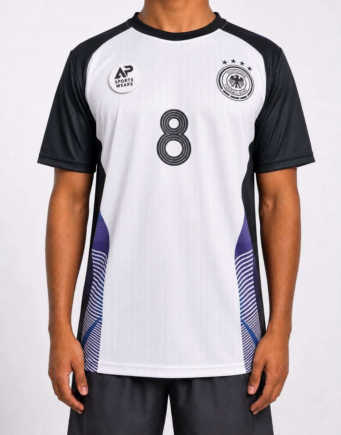 Toni Kroos Germany 2024-25 Training Kit, Round Neck & Half Sleeve