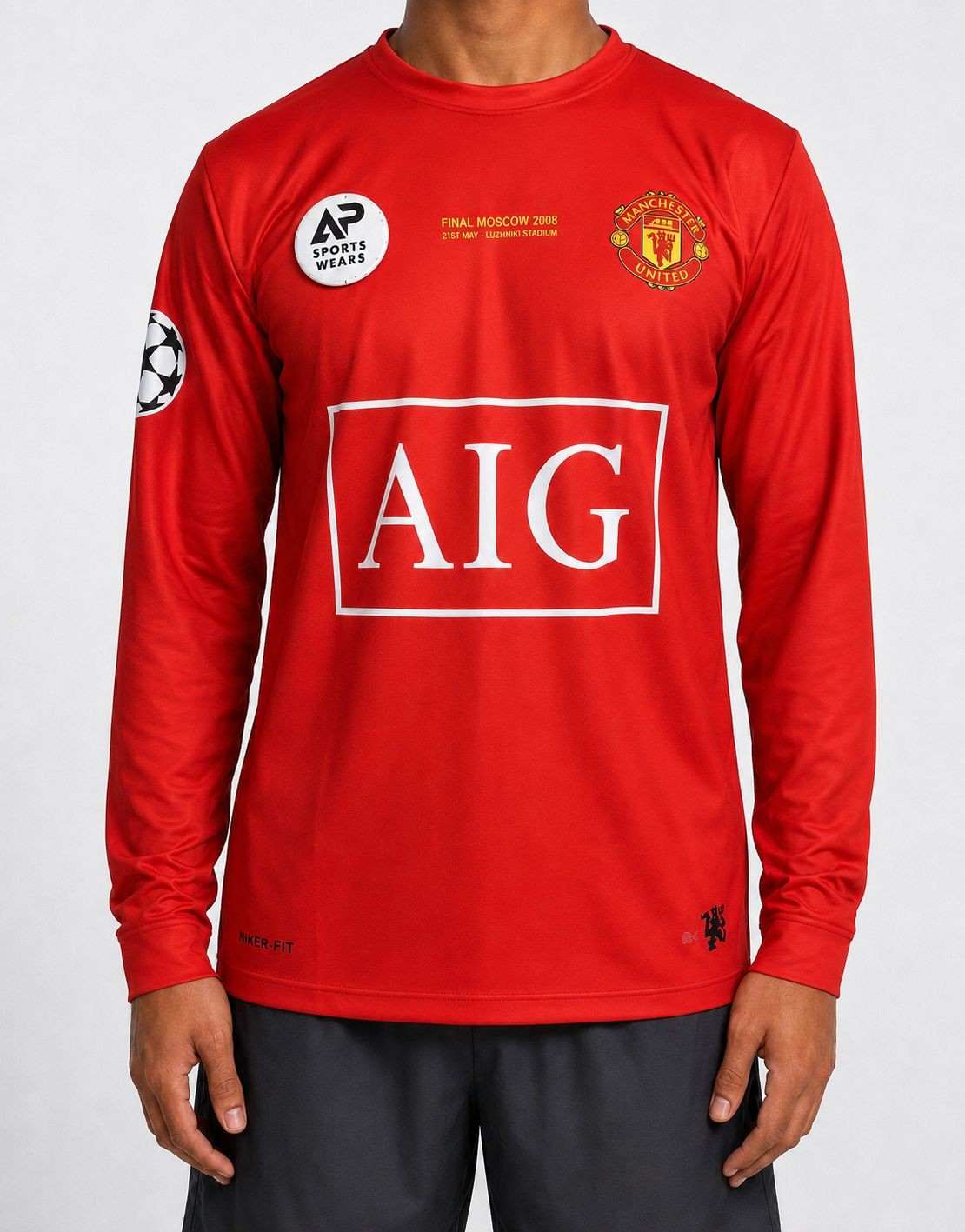 Cristiano Ronaldo Manchester United 2008 Home Kit, Round Neck & Full Sleeve