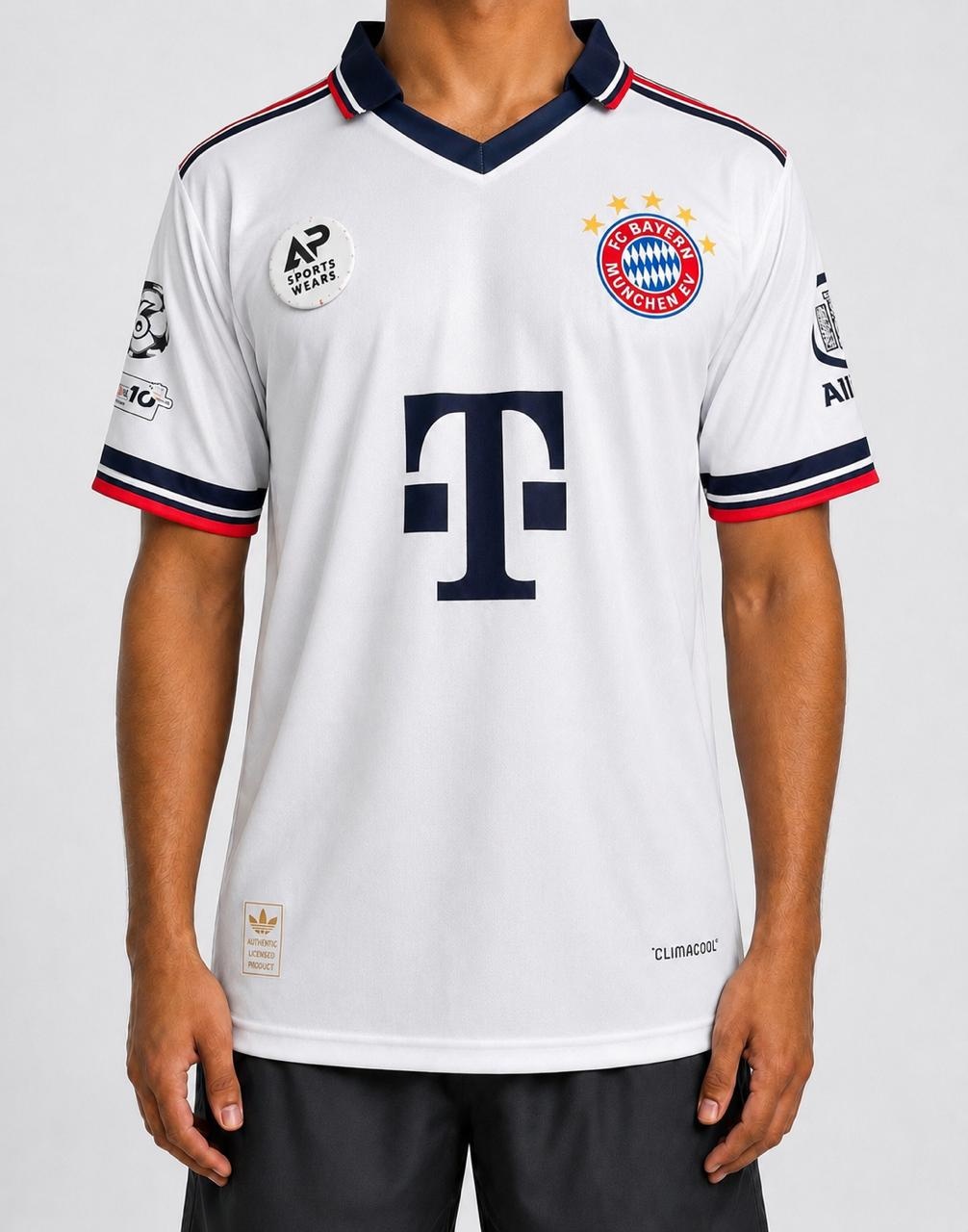 Fc Bayern Munich Luis Diaz 2026-27 Away Kit, Collar & Half Sleeve