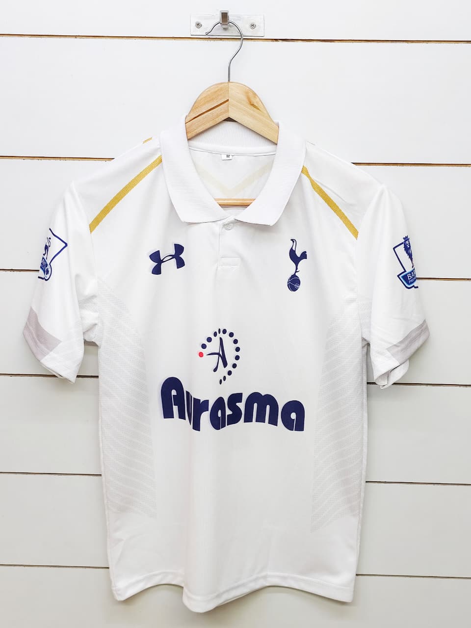 Gareth Bale Tottenham 2012-13 Home Kit, Coller & Half Sleeve