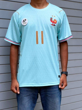 France Olise 2026 World Cup Away Kit, Round Neck & Half Sleeve