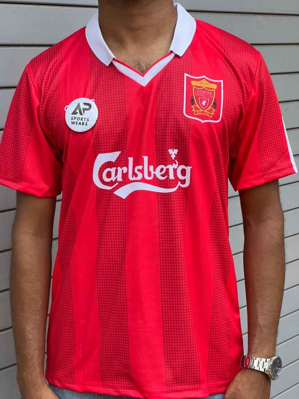 Robbie Fowler Liverpool Fc 1995-96, Collar & Half Sleeve (AP Sports Wear)