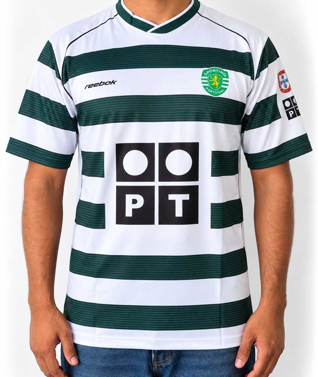 Cristiano Ronaldo Sporting 2001–2003 Home Cut Neck & Half Sleeve (AP Sports Wear)