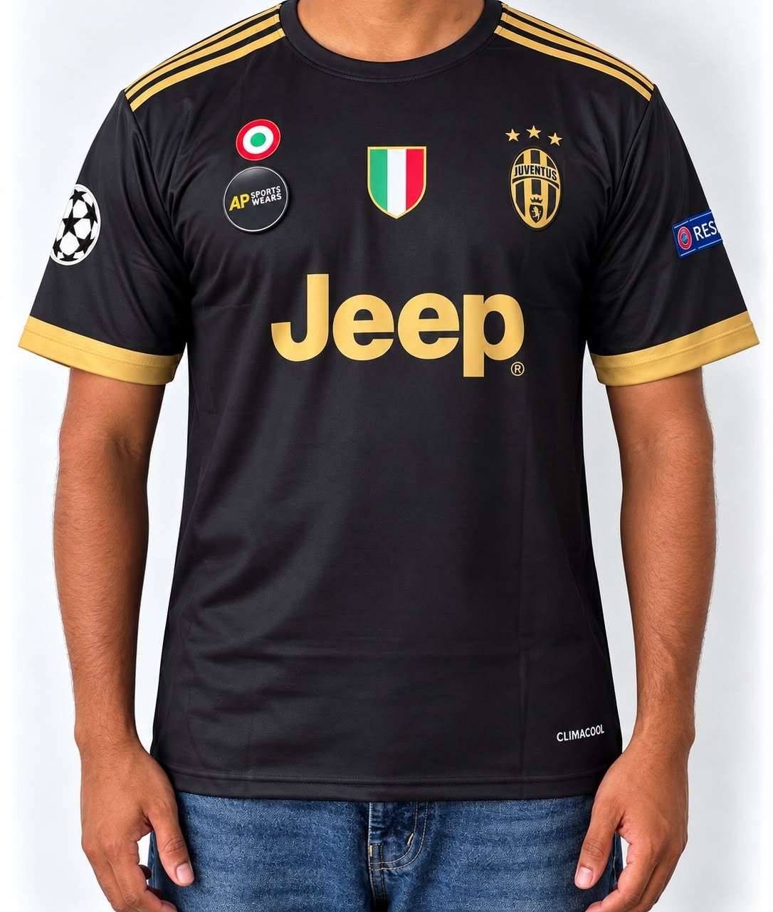 Juventus Pogba 2015/16 3rd Kit Round Neck & Half Sleeve (AP Sports Wear)