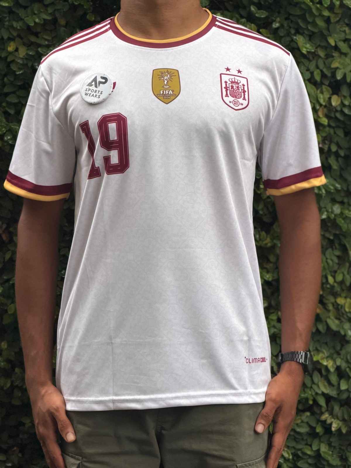 Lamine Yamal 2026 Spain Away Kit, Round Neck & Half Sleeve (AP Sports Wear)