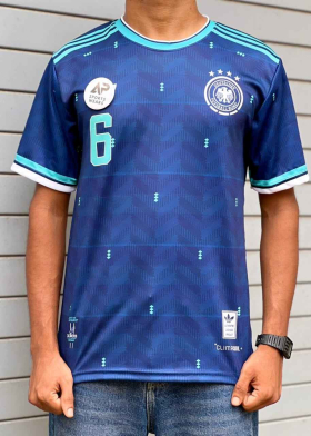 Germany Kimmich 2026 World Cup Away Kit, Round Neck & Half Sleeve