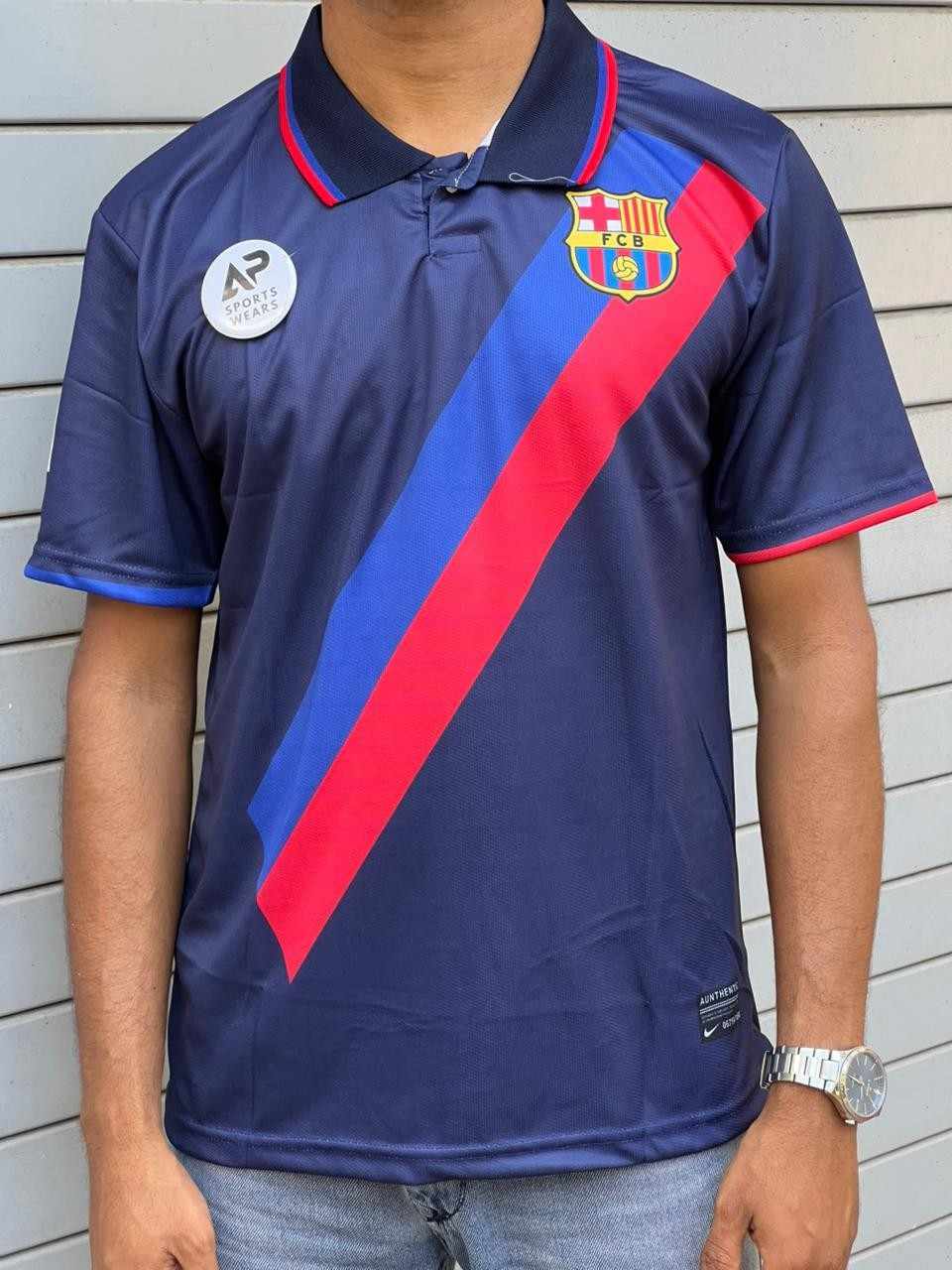 Ronaldinho Fc Barcelona 2002-03 Third Kit, Collar &half Sleeve (AP Sports Wear)