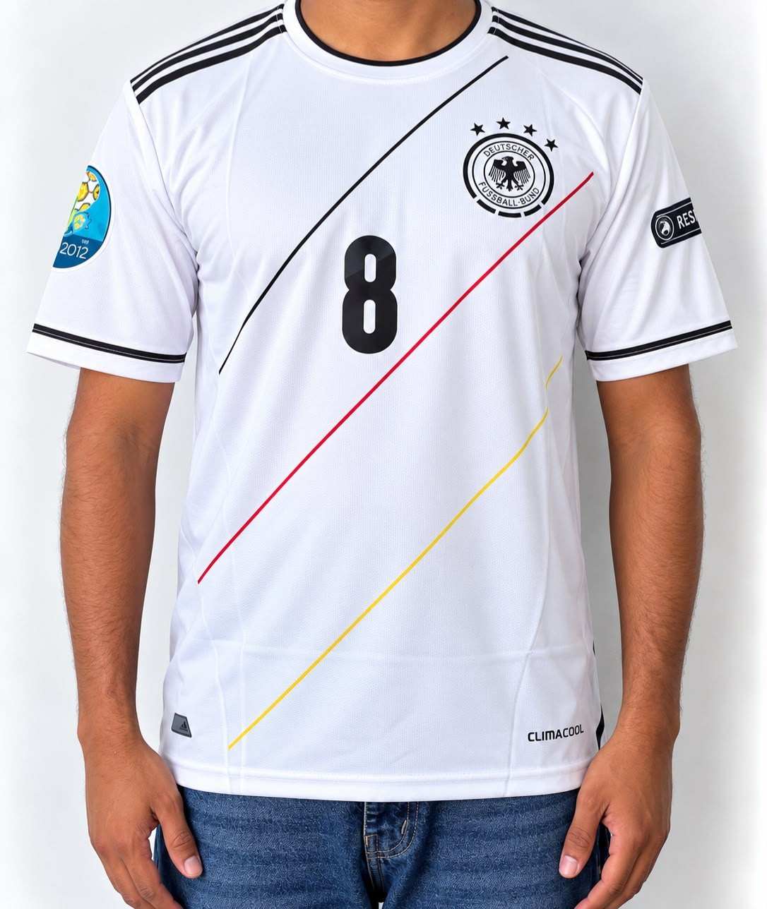 Ozil Germany Away Kit From 2012,round Neck & Half Sleeve (AP Sports Wear)