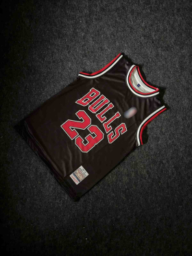 Black Michael Jordan Chicago Bulls No:23 Basketball Jersey, Sleeveless