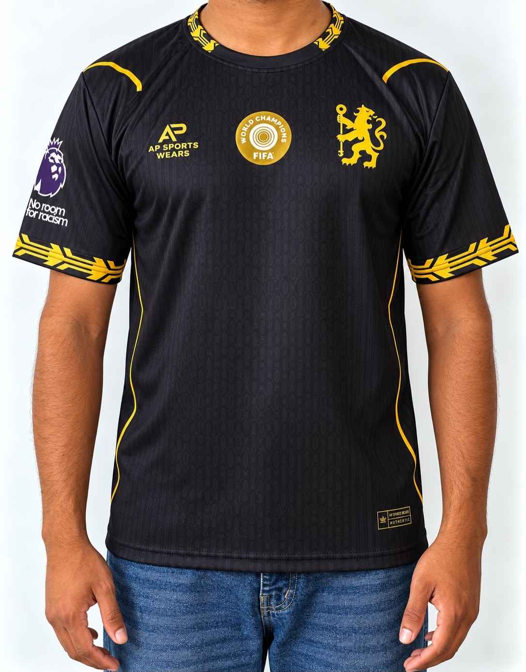 Chelsea Palmer 2026/27 Away Kit Black Round Neck & Half Sleeve (AP Sports Wear)