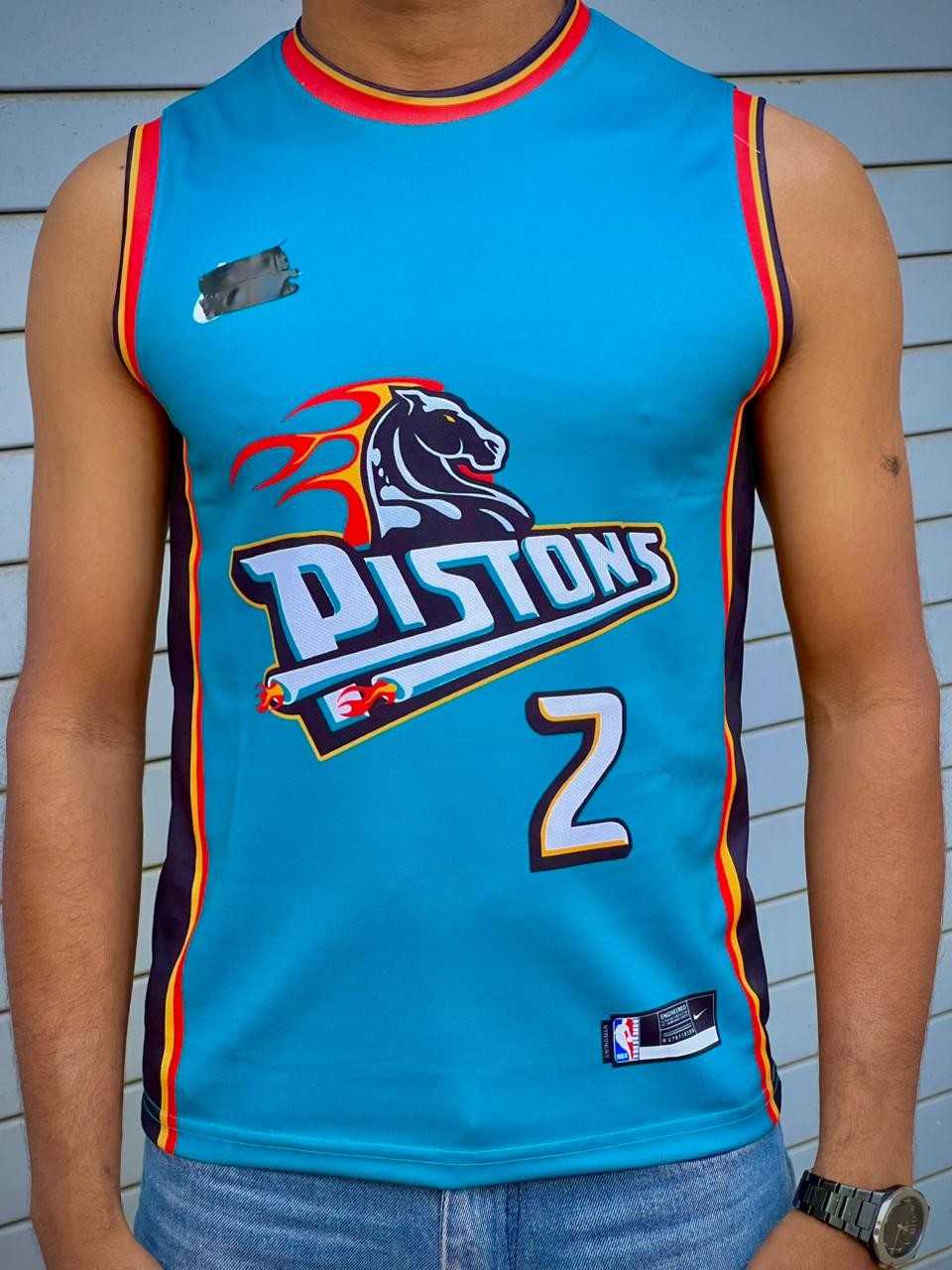 Cade Cunningham Detroit Pistons  2022-23 Classic, Nba Sleeve Less Kit (AP Sports Wear)